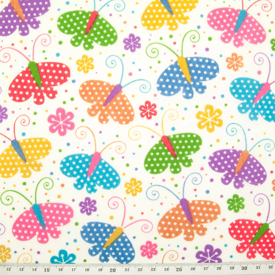 KIDS POLYCOTTON FABRIC Childrens Boy Girl Nursery Craft Material PER 1/2 METRE