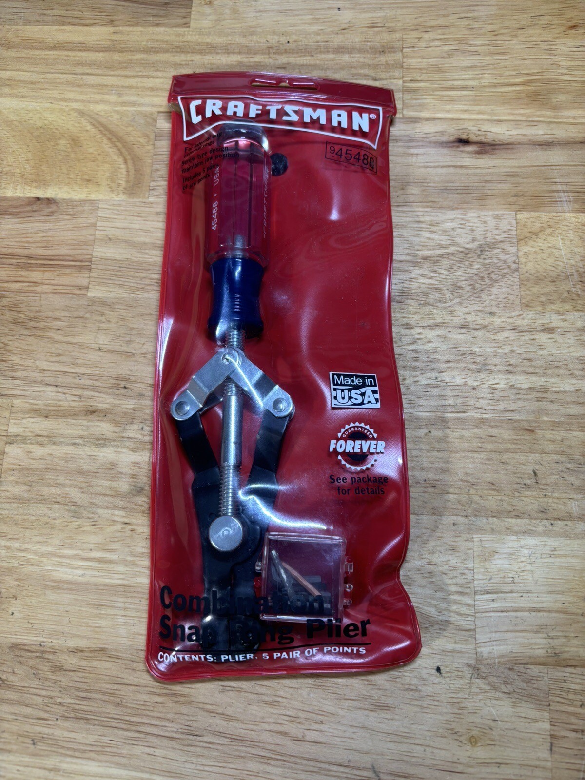 Vintage Craftsman Snap Ring Pliers 45488 Made In USA Assorted Tips eBay