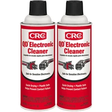 CRC 05103 QD Electronic Quick Drying Formula Contact Cleaner 11 Oz. Pack of 2
