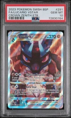 Shiny Lucario GX Hidden Fates #SV64 PSA 10 GEM MINT