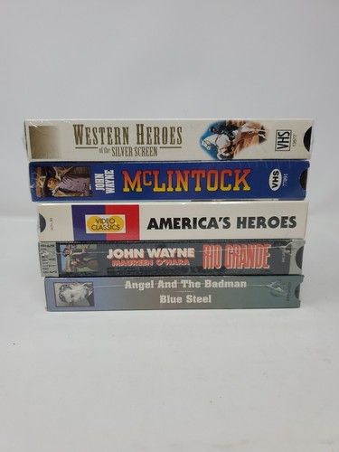America's Legend & Heros 5VHS LOT- John Wayne- Sealed 3SRL004 - Picture 3 of 3