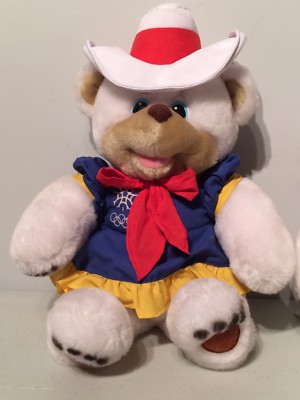 1988 Calgary Winter Olympic Hidy Howdy Cowboy Mascot Plush Toy