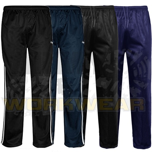 Mens Silky Jogging Bottoms Striped 