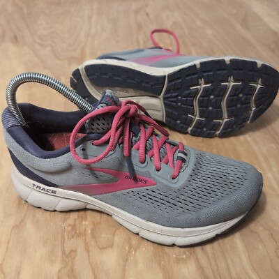 Brooks Trace Womens Running Shoes Gray Size 8.5 Med B