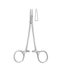WEBSTER Needle Holder, 5", Serrated Jaws, Disposable, Sterile, 12/Box