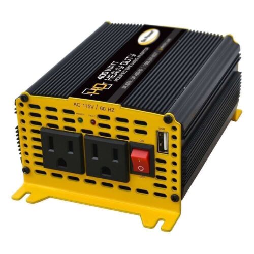 Heavy-Duty Modified Sine Wave Inverter - 400 Watt / 12V - Go Power GP-400HD