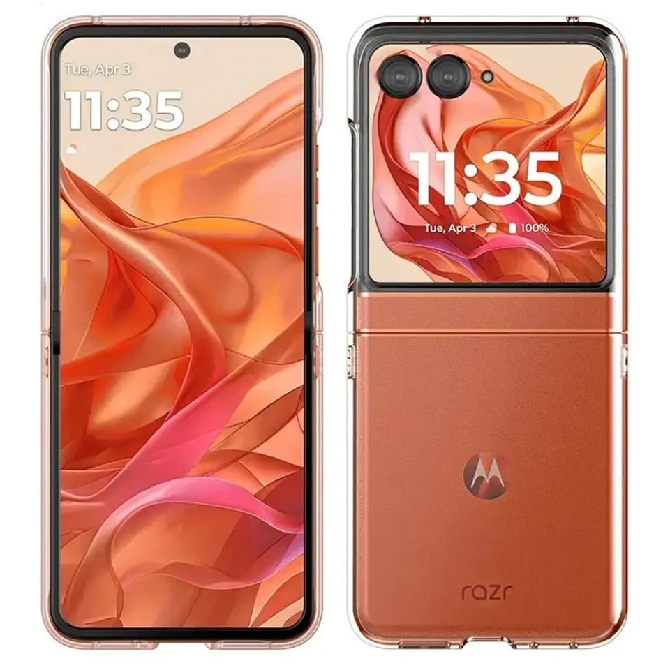 For Motorola Razr/Razr+ 2024 2025 Phone Case Clear Slim Shockproof Hard Cover