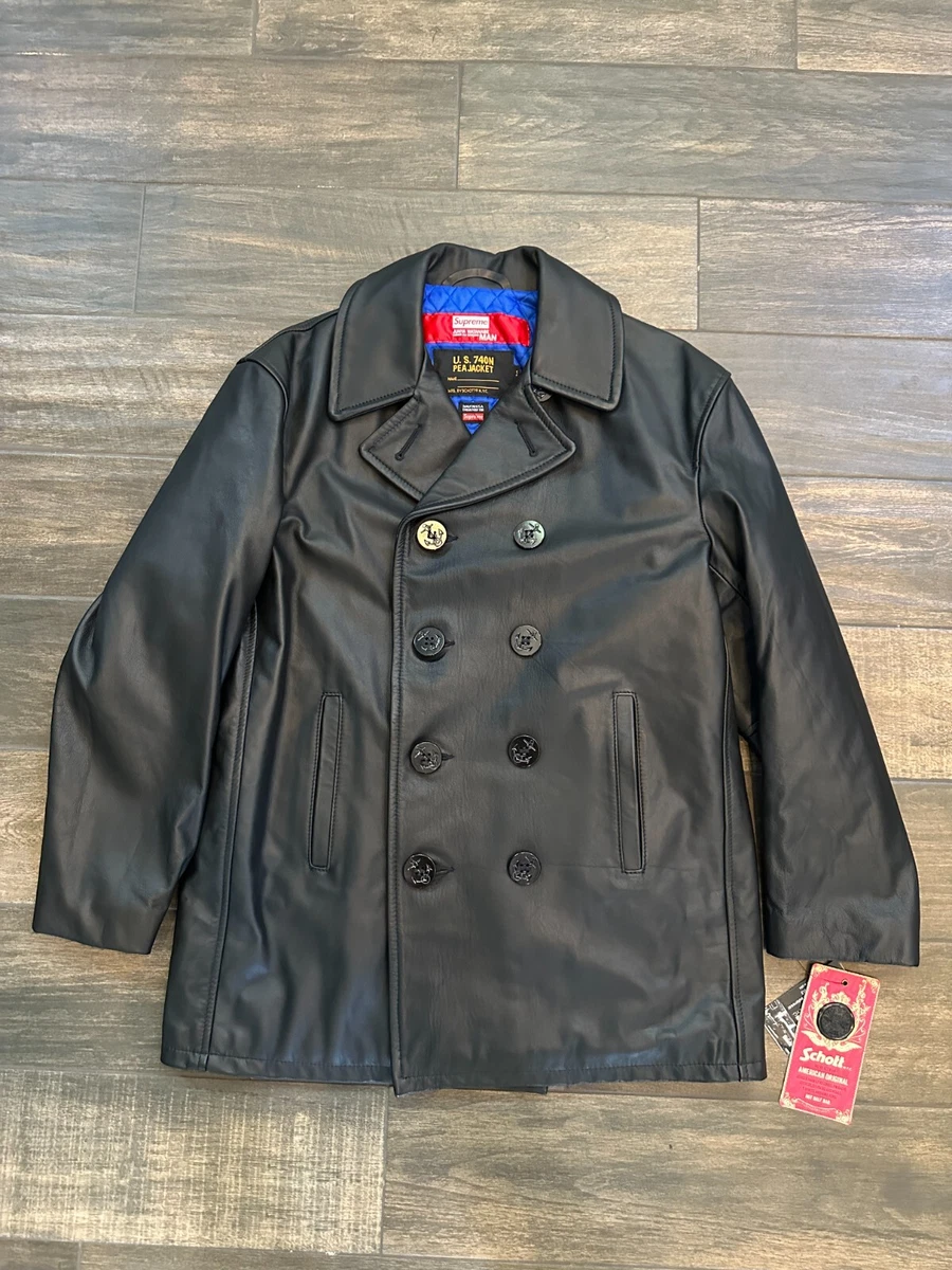 Supreme x comme des garcons leather jacket cheap