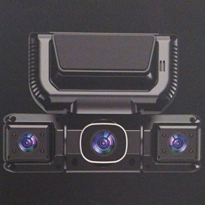 Wired Backup Camera & LCD Monitor Kit Universal Multi-Lens Triple Camera