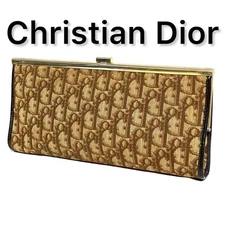 Christian Dior Oblique Clutch Bag Vintage Gamaguchi Free Shipping Japan