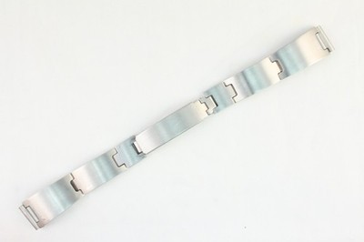 DRGM 13mm Vintage NOS Uhrenarmband  Massive Stainless Steel Edelstahl Matt