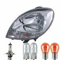 Scheinwerfer Rechts Halogen H4 Glasklar FüR Renault Kangoo Express Inkl. Lampen