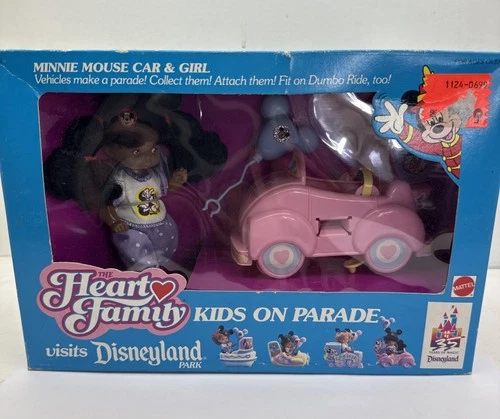 1990 Mattel Heart Family Disneyland Kids On Parade Minnie Mouse Car Vintage New
