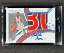 2022-23 1/1 Jabari Smith jr immaculate collection collegiate patch auto oneofone
