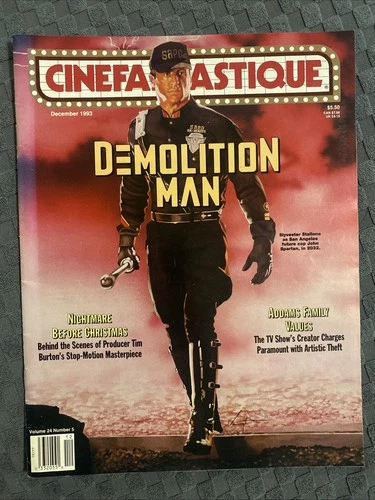 Cinefantastique Magazine – December 1993 – Demolition Man Cover – Vol. 24 No. 5