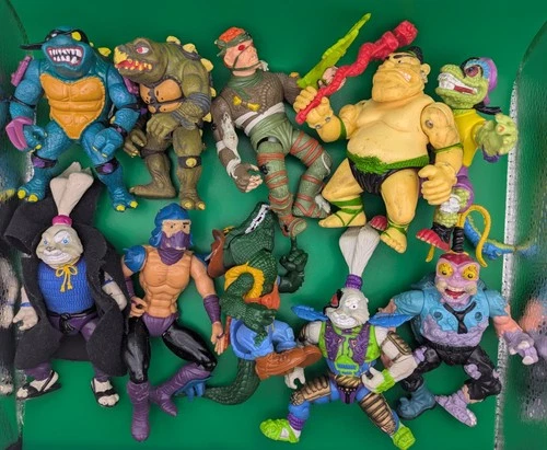 TMNT Vintage Villain Figures Lot (10) 80s and 90s Teenage Mutant Ninja Turtles