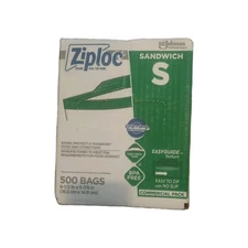 Ziploc Sandwich Bags 500 Bags/Carton (682255) 458108