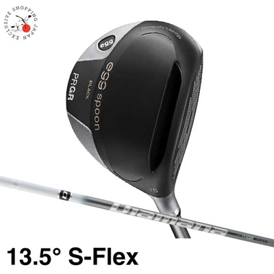 PRGR Golf egg Spoon Black Fairway Wood 13.5° S-Flex Men RH Graphite Shaft 2022