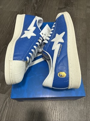 Adidas SSTR V Bape Superstar Original JR2702 Blue/FTWWHT/OWHITE