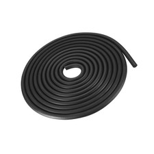 Weather Stripping 10mmx9.8 Feet Foam Rubber Door Seal Strips Black