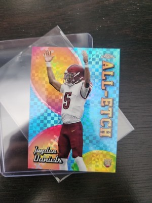 2024 Topps Chrome - All-Etch Jayden Daniels #CAE-JD X-Fractor (RC)