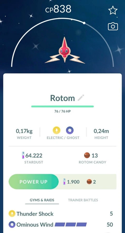 Shiny Rotom - P T C - Beschreibung lesen - SALE