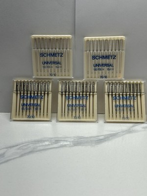 BRAND NEW Schmetz Universal Sewing Machine Needles 70/10 50 Needles (5x10 Packs)
