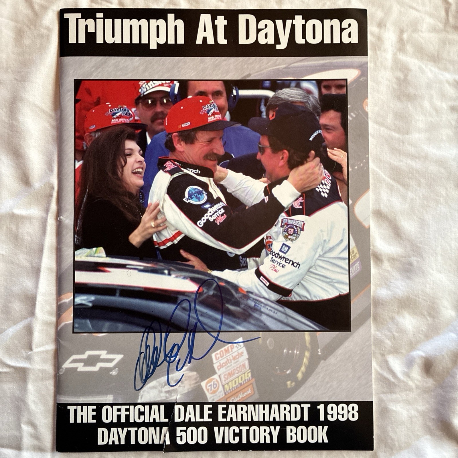 RARE EARNHARDTS’ WINS AT DAYTONA: AUTOGRAPHED DALE SR. BOOK & DALE JR. WIN PHOTO view 23