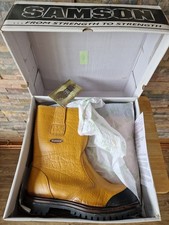Samson Rigger Safety Boots - Size 8 UK, NEW (old stock). 7029. Rubber Toe Cap.