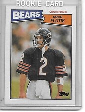 4 DOUG FLUTIE w/ 1987 Topps rookie card #45                          GREAT PRICE