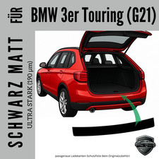Ladekantenschutz Lackschutzfolie für BMW 3er  Touring (G21)  schwarz matt  190µm