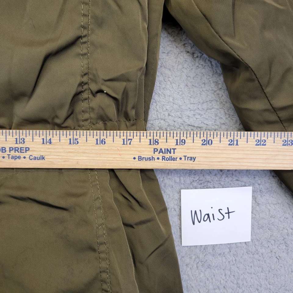 Chaqueta Parka Ymi Juniors XL Verde Cremallera Completa Forrada de Piel Palanca Residuos Piel Borde Capucha Foto 4 de 4