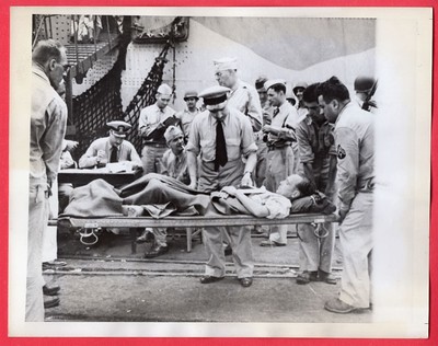 1943 North Africa German POWs Transported to USA by Ship Original News Photo