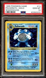 Poliwrath 13/102 Base Set Shadowless Holo Rare