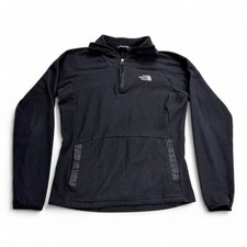The North Face Women's Black Fleece 1/4 Zip Pullover S