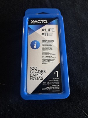 X-ACTO X-LIFE #11 BLADES 100 PACK Rust Resistant Coated Blades
