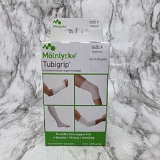 Molnlycke Tubigrip Size F Natural Elasticated Tubular Support Bandage