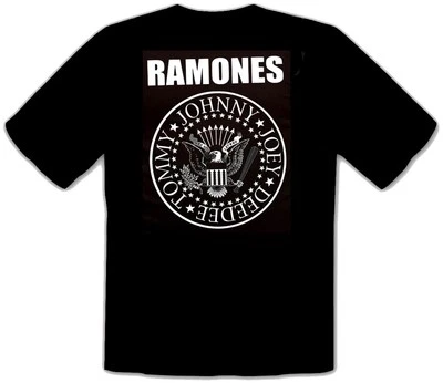 Ramones - HEY HO LETs Go Logo Rock Musik schwarz Kinder T-Shirt -279-SW-Kids - Bild 1 von 2
