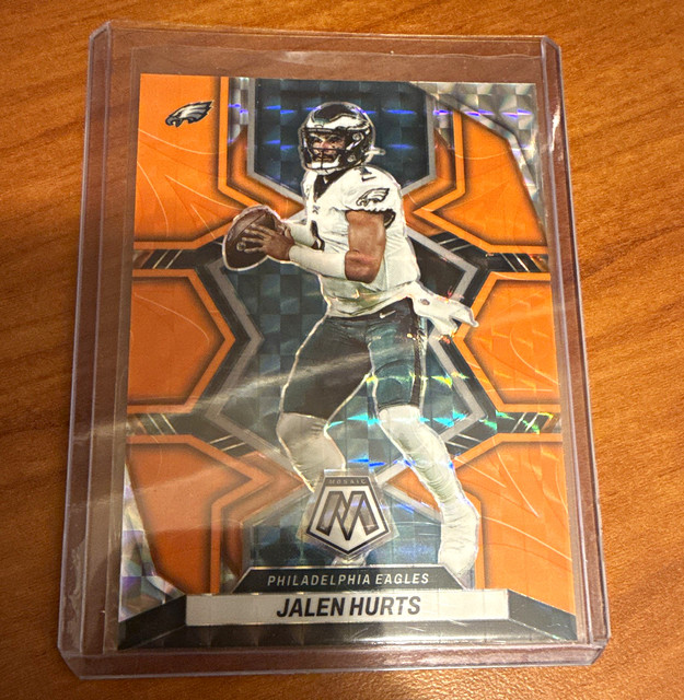 Panini 2022 Mosaic Football Jalen Hurts #156 Eagles Reactive Orange Prizm