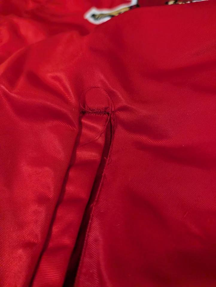 Chaqueta de bombardero satinada Starter St. Louis Cardinals XL forrada hecha en EE. UU. DE COLECCIÓN Foto 3 de 4