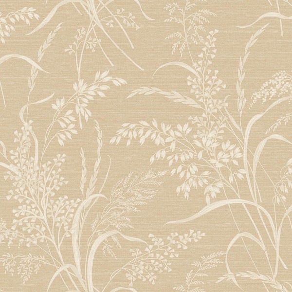 Grandeco A84301 Vliestapete Botanisch Texturiert Leinwandoptik Beige-image