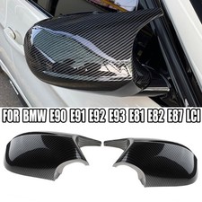 Außenspiegel Spiegelkappen Kappen Für BMW 3er E90 E91 LCI 2009-2013 Carbon-Optik