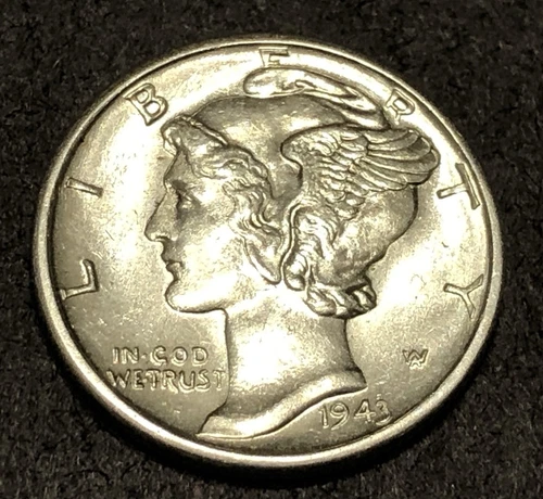 1943-D Mercury Dime CH BU Uncirculated