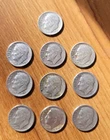 10x 1964 Roosevelt Dimes 1952 to 1963 (10 Coin Lot) - 90% Silver