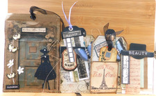 Junk Journal Ephemera Embellishment Add-on Handmade Set Vintage Style Set 3