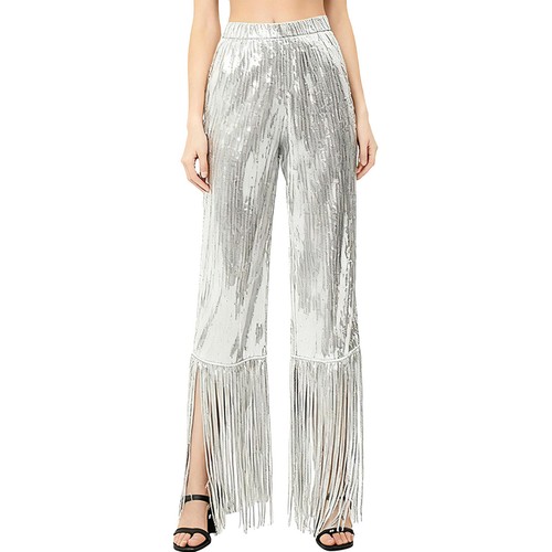 Damen Hose Tanz Kostüm Show Gummizug Hose Performance weites Bein Mode - Bild 17 von 27