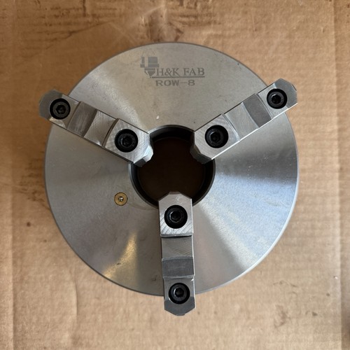 H&K FAB ROW-8 Mandrino per tornio autocentrante 3 ganasce 8" nuovo - Foto 9 di 12
