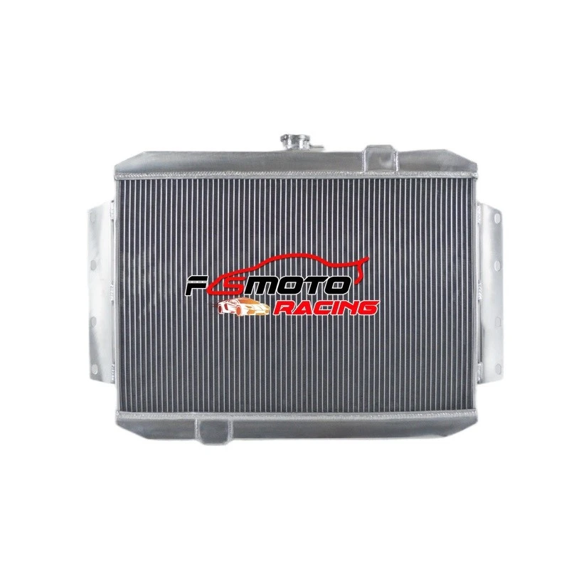 Radiador de aluminio de 2 filas para motor International Harvester 1100C L6 1968 Foto 3 de 4