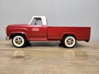 1960s Tonka Truck Original Pressed Steel Dodge Red White Cab 14"