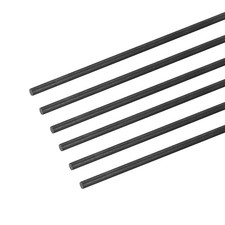 MECCANIXITY Carbon Fiber Rod, 4mm x 100mm for RC Plane DIY x 100mm, black
